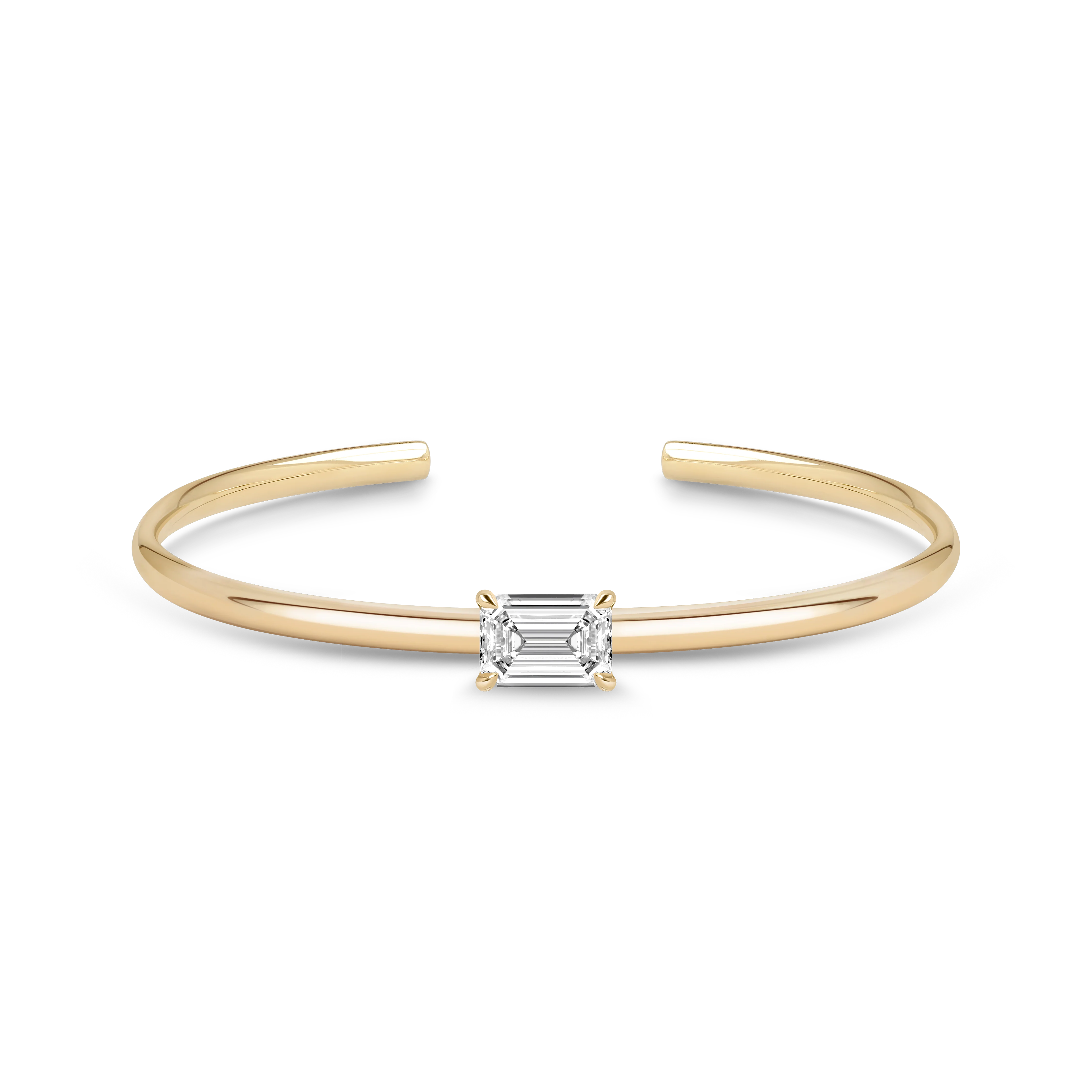 Charlotte Cuff Bangle (Emerald) - Image 3